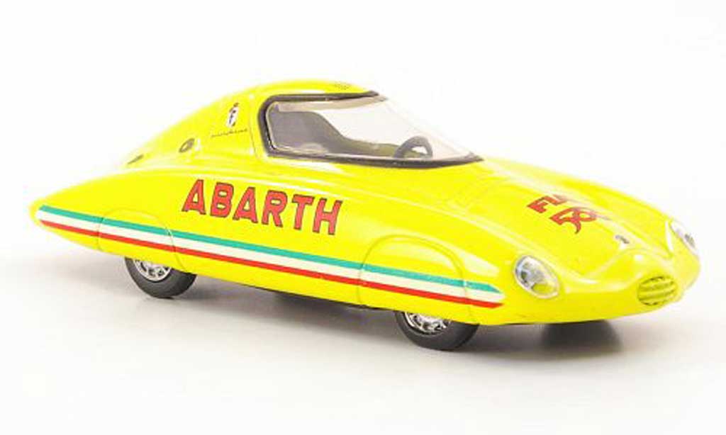 Fiat 500 Abarth 1/43 Hachette Abarth Rekordfahrzeug Pinin Farina yellow 1958 diecast model cars