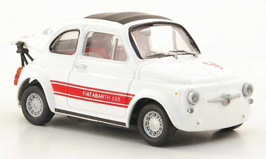 Fiat 695 1/43 Hachette Abarth SS Rennausstattung white/red 1969 diecast model cars