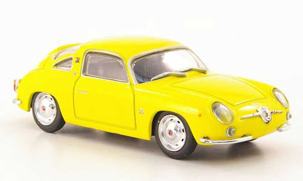 Fiat 750 1/43 Hachette Abarth Record Monza yellow 1958 diecast model cars