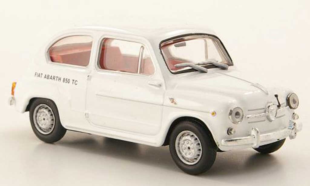 Fiat 850 1/43 Hachette Abarth TC white diecast model cars