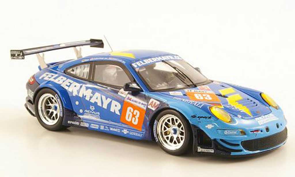 Porsche 997 GT3 RSR 1/43 Spark GT3 RSR 2001 No.63 Predon Competition 24h Le Mans diecast model cars