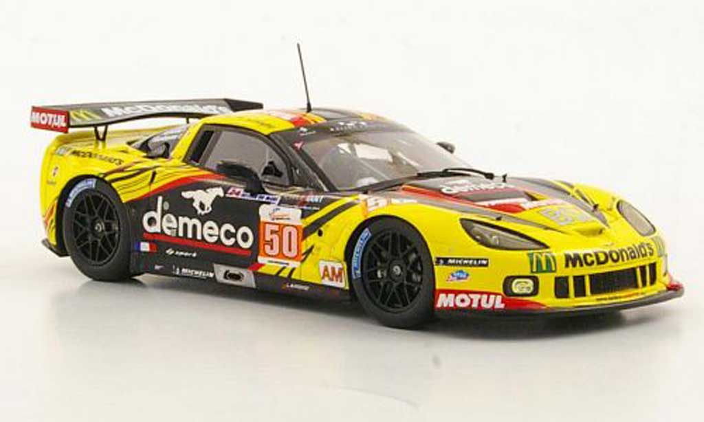 Chevrolet Corvette C6 1/43 Spark C6 ZR1 No.50 Larbre Competition P.Bornhauser / J.Canal / G.Gardel 24h Le Mans 2011 diecast model cars