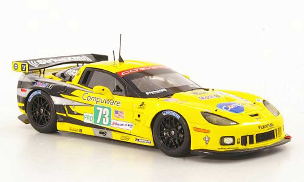 Chevrolet Corvette C6 ZR1 1/43 Spark C6 ZR1 No.73 Racing O.Beretta / T.Milner / A.Garcia 24h Le Mans 2011 diecast model cars