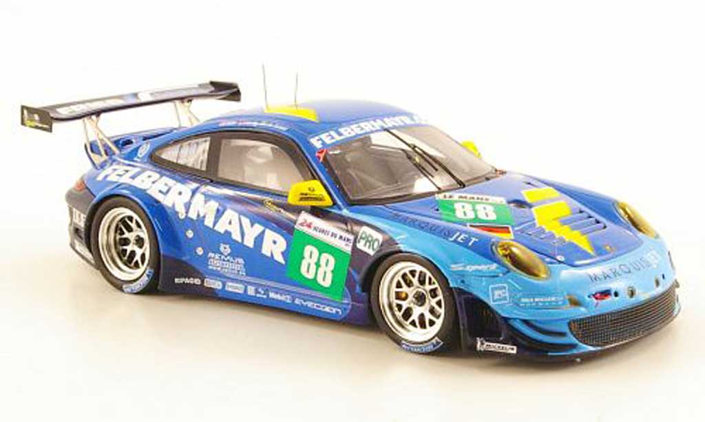 Porsche 997 GT3 RSR 1/43 Spark GT3 RSR 2011 No.88 Team Felbermayr-Predon 24h Le Mans diecast model cars