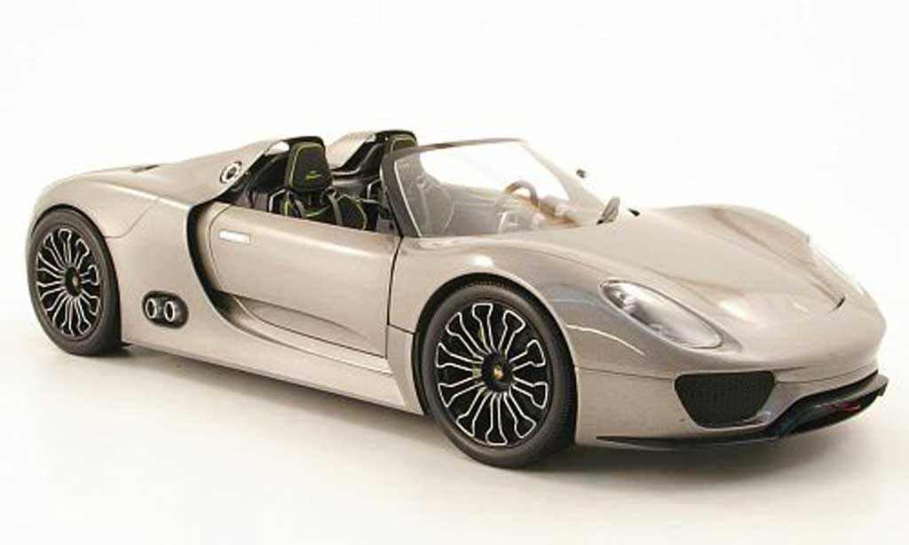 Porsche 918 2010 1/18 Minichamps 2010 spyder grey diecast model cars