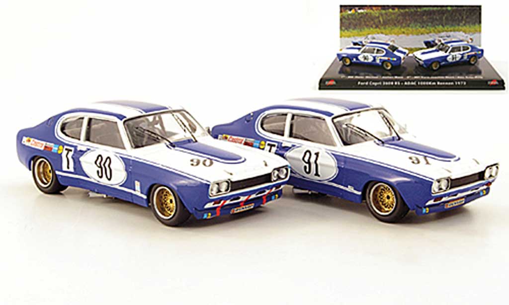 Ford Capri 2600 1/43 Trofeu 2600 2er Set: MKI No.90 und No.91 ADAC 1000 Km Rennen 1972 diecast model cars