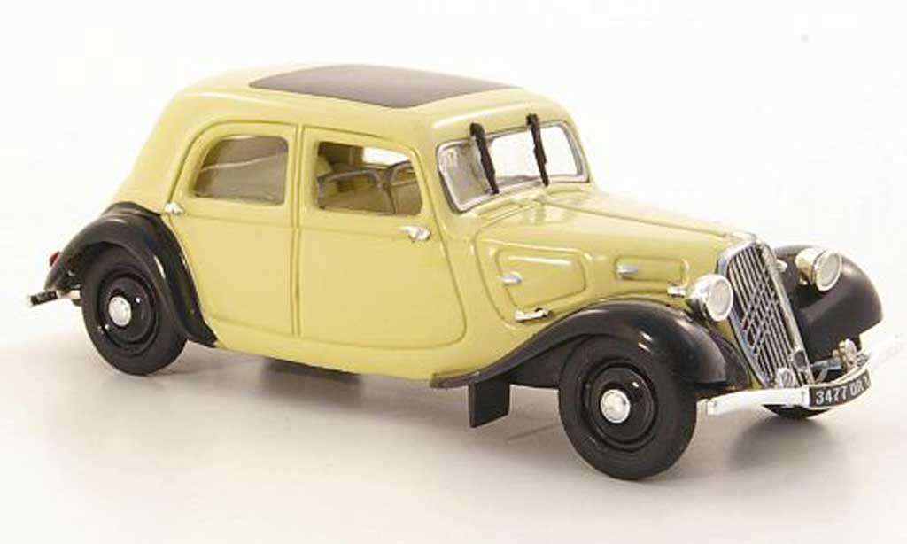 Citroen Traction 7 1/43 Norev 7 C beige/black 1934 diecast model cars