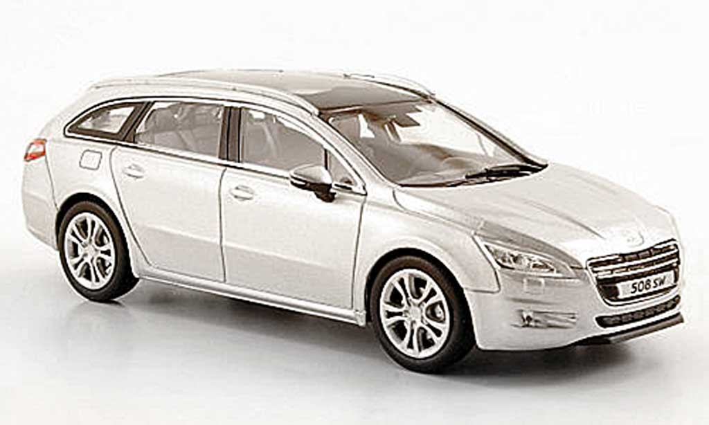 Peugeot 508 SW 1/43 Norev SW grey 2010 diecast model cars
