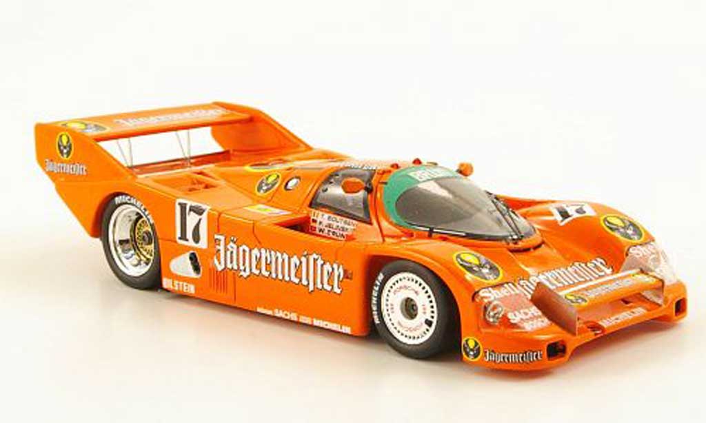 Porsche 962 1986 1/43 Spark 1986 No.17 Jagermeister T.Boutsen/F.Jelinski SPA diecast model cars
