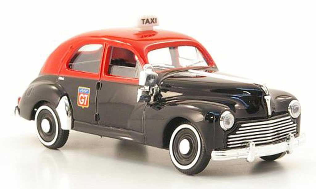 Peugeot 203 Berline 1/43 Solido Saloon Taxi black/red 1954 diecast model cars