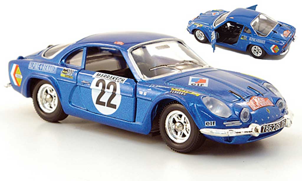 Alpine A110 1/43 Solido No.22 Rally Monte Carlo 1971 diecast model cars
