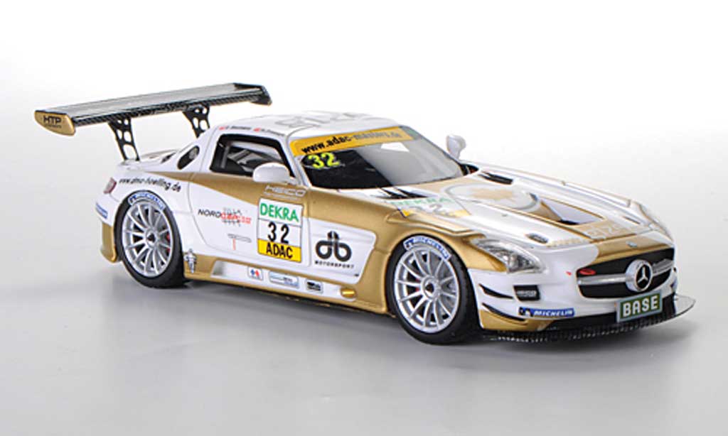 Mercedes SLS 1/43 Schuco AMG GT3 No.32 Heico Motorsport D.Baumann / H.Proczyk ADAC GT Masters-Saison 2011 diecast model cars