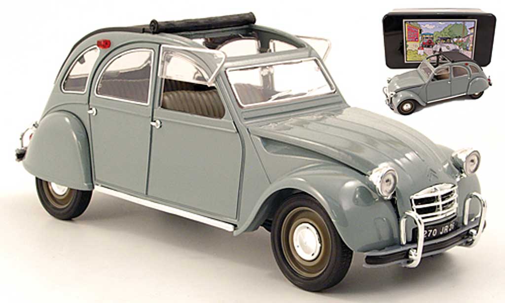 Citroen 2CV 1/18 Solido grey 1966 diecast model cars