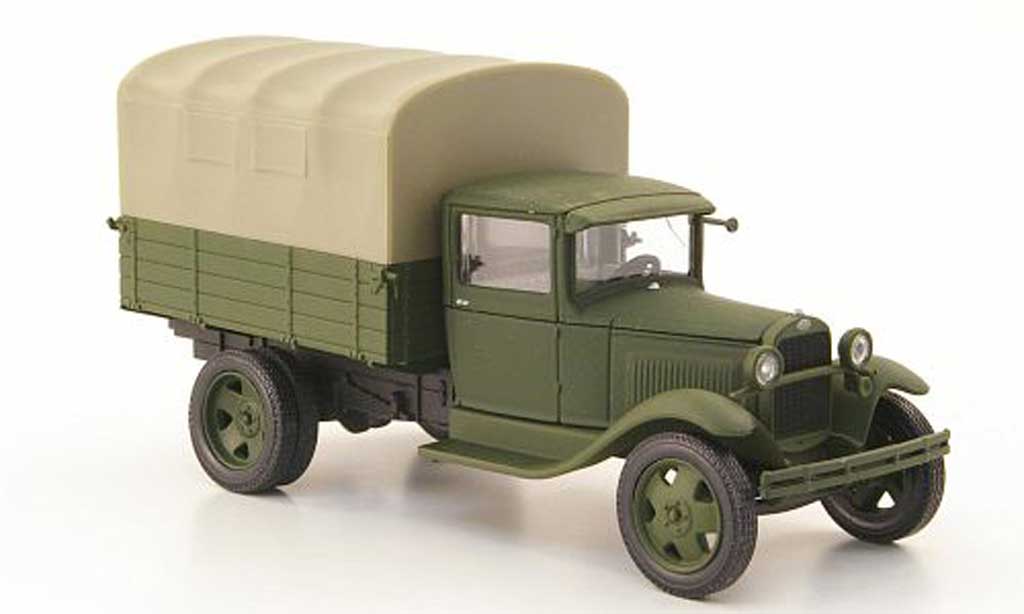 Gaz AA 1/43 Nash Avtoprom Pritsche oliv avec beiger Plane diecast model cars
