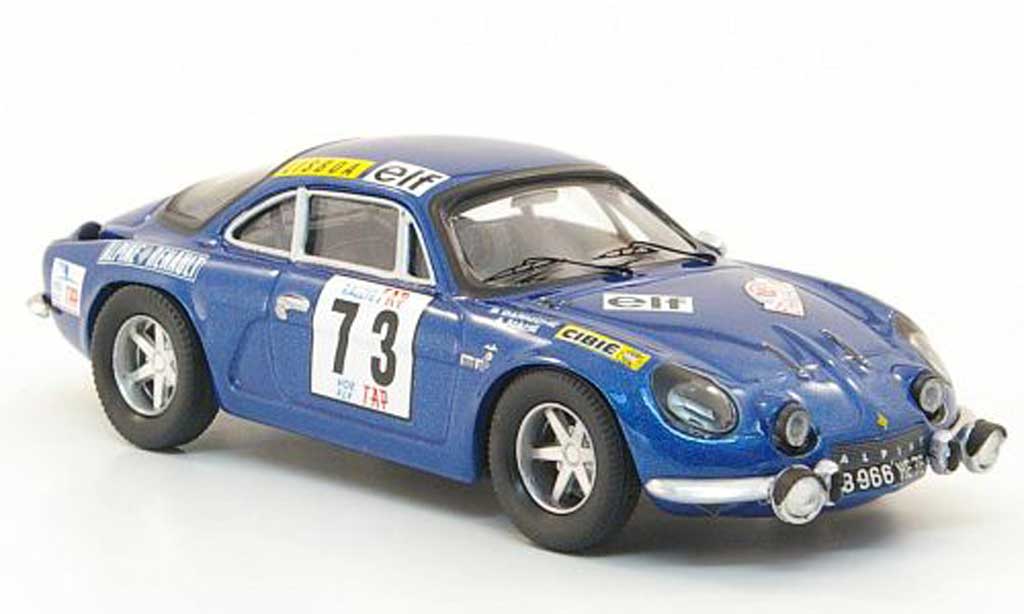 Alpine A110 1/43 Trofeu No.73 Darniche/Mahe Rally Portugal 1972 diecast model cars