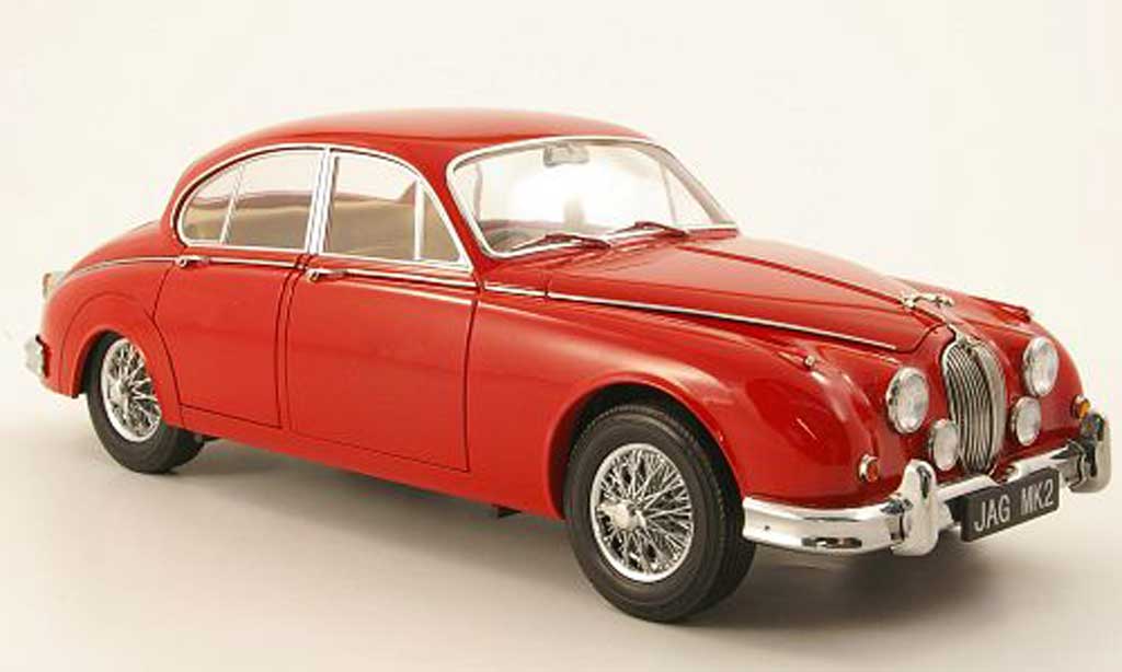 Jaguar MK 2 1/18 Model Icons 2 3.8 red rhd 1962 diecast model cars