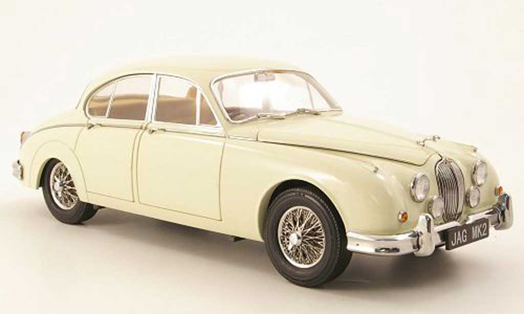 Jaguar MK 2 1/18 Model Icons 2 3.8 white rhd 1962 diecast model cars