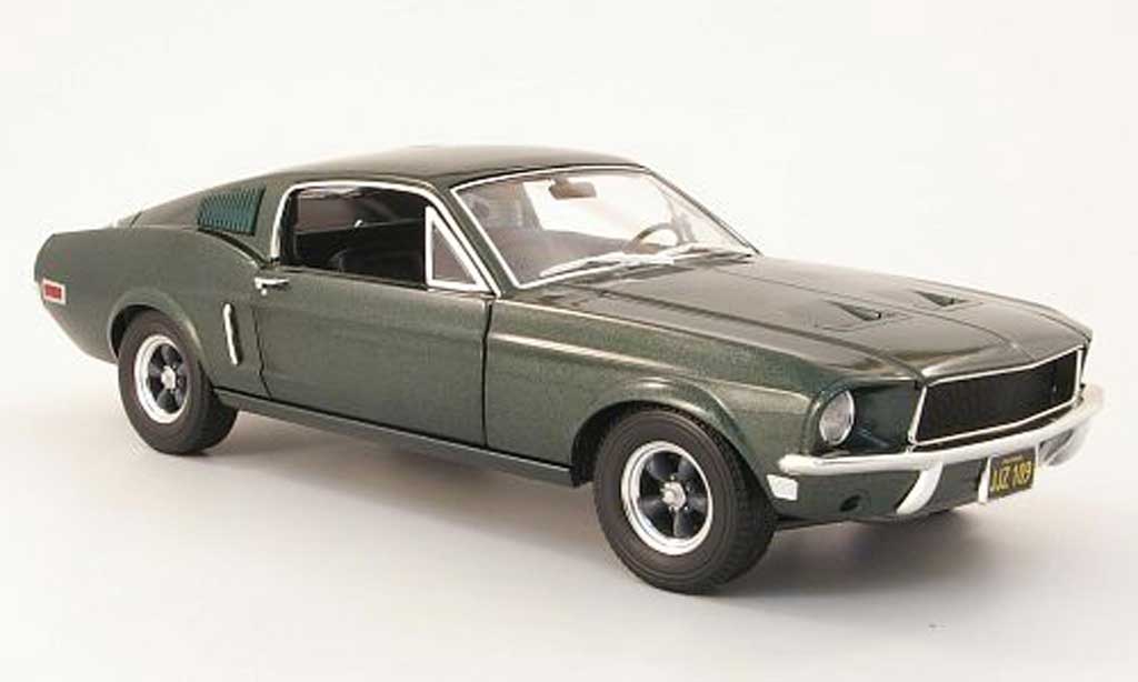 Ford Mustang Bullit Mc Queen 1/18 Greenlight Bullit Mc Queen gt grun 1968 diecast model cars