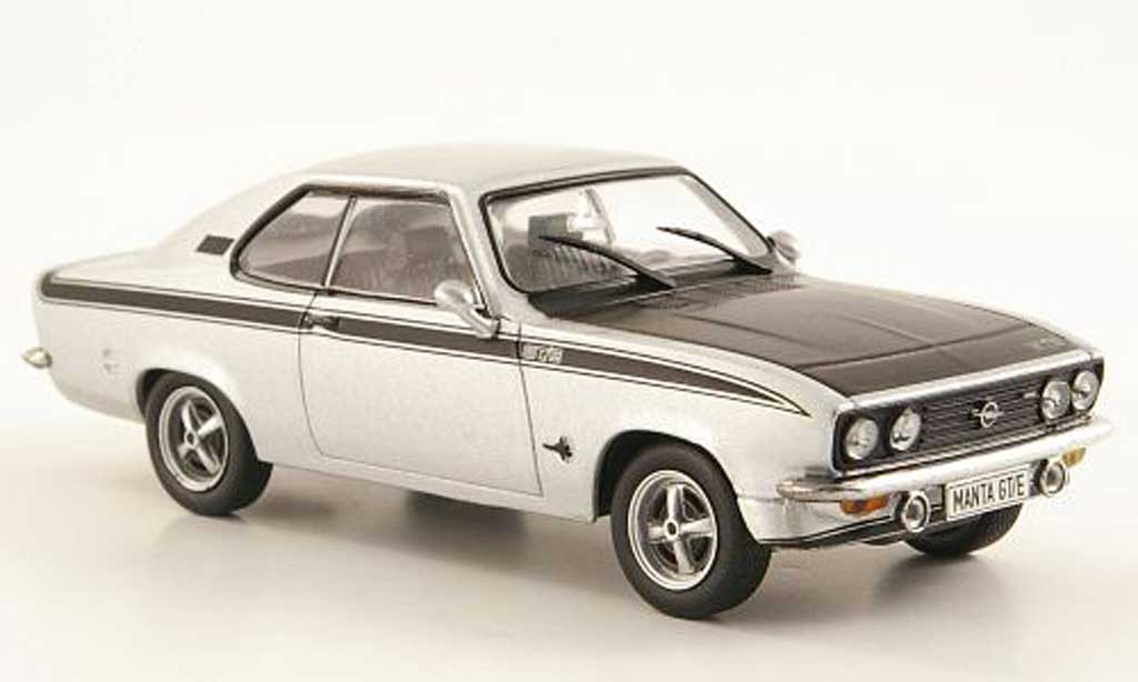 Opel Manta A 1/43 Hachette A GT/E grey /black (ohne Magazin) 1974 diecast model cars