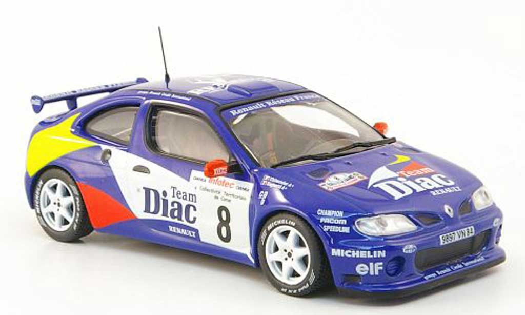 Renault Megane Maxi 1/43 Hachette Maxi No.8 Diac Tour de Corse 1996 diecast model cars