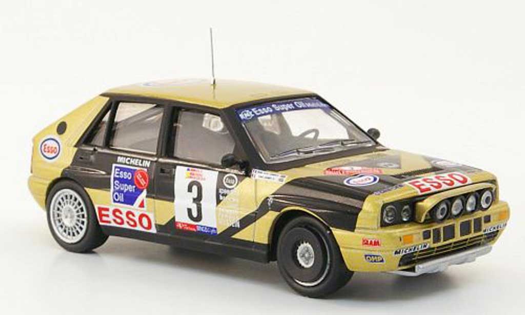 Lancia Delta HF Integrale 1/43 Hachette HF Integrale No.3 Esso Rally Vinho de Madeira 1989 diecast model cars