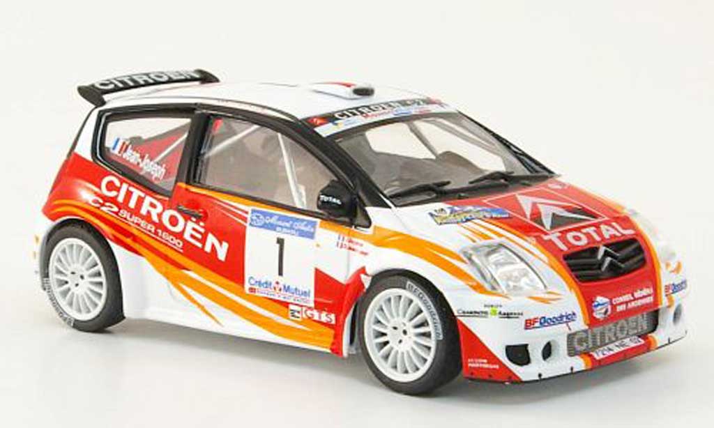 Citroen C2 S1600 1/43 Hachette S1600 No.1 Total Rally d'Antibes 2007 diecast model cars