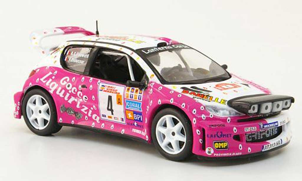 Peugeot 206 WRC 1/43 Hachette WRC No.4 Bonelle Rally de Madeira 2003 diecast model cars