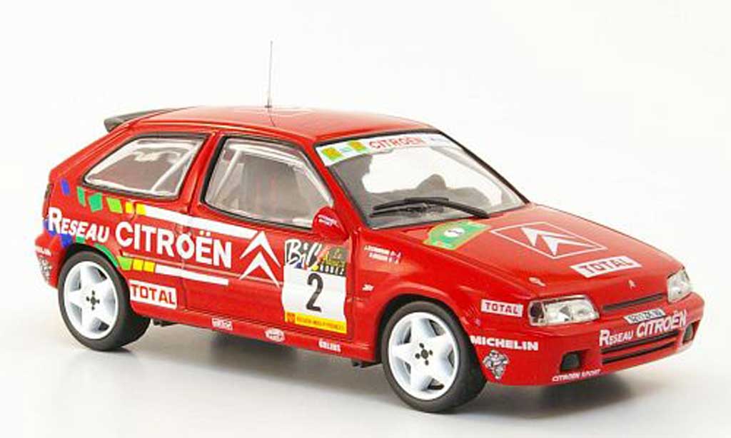 Citroen ZX Rallye 1994 1/43 Hachette Rally 1994 16V No.2 Reseau Rally du Rouerque diecast model cars