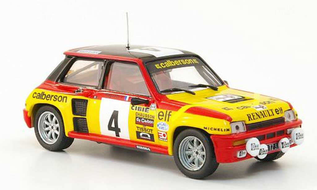 Renault 5 Turbo 1/43 Hachette Turbo No.4 Calberson Tour de France Automobile 1980 diecast model cars