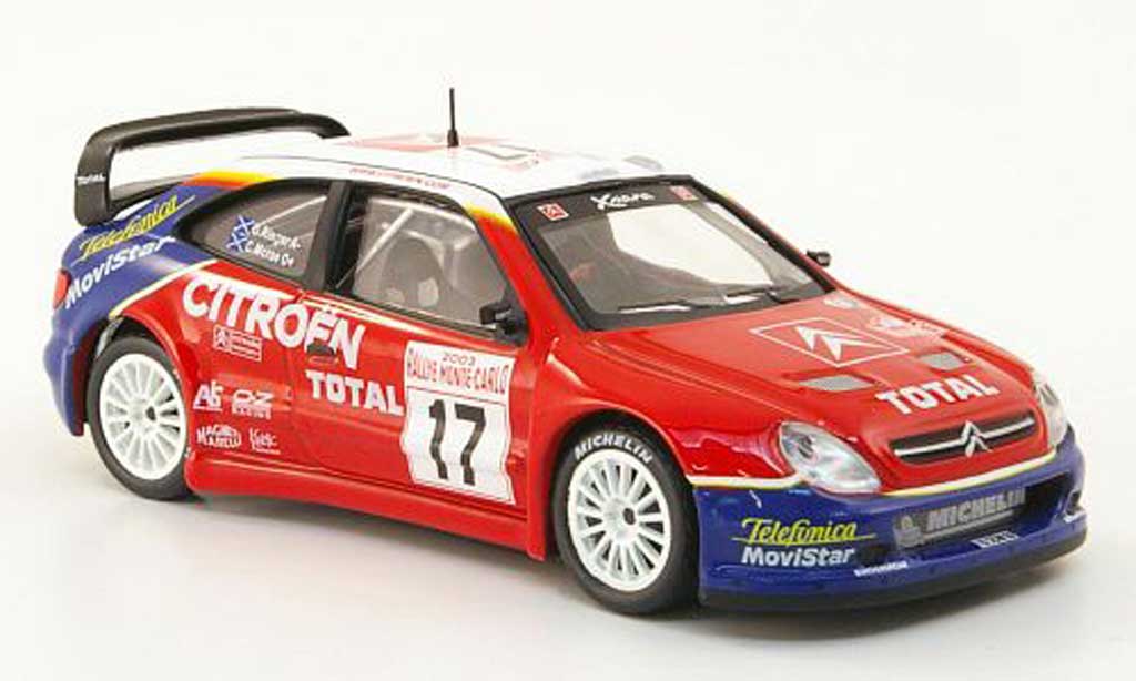 Citroen Xsara WRC 2003 1/43 Hachette WRC 2003 No.17 Total Rally Monte Carlo diecast model cars