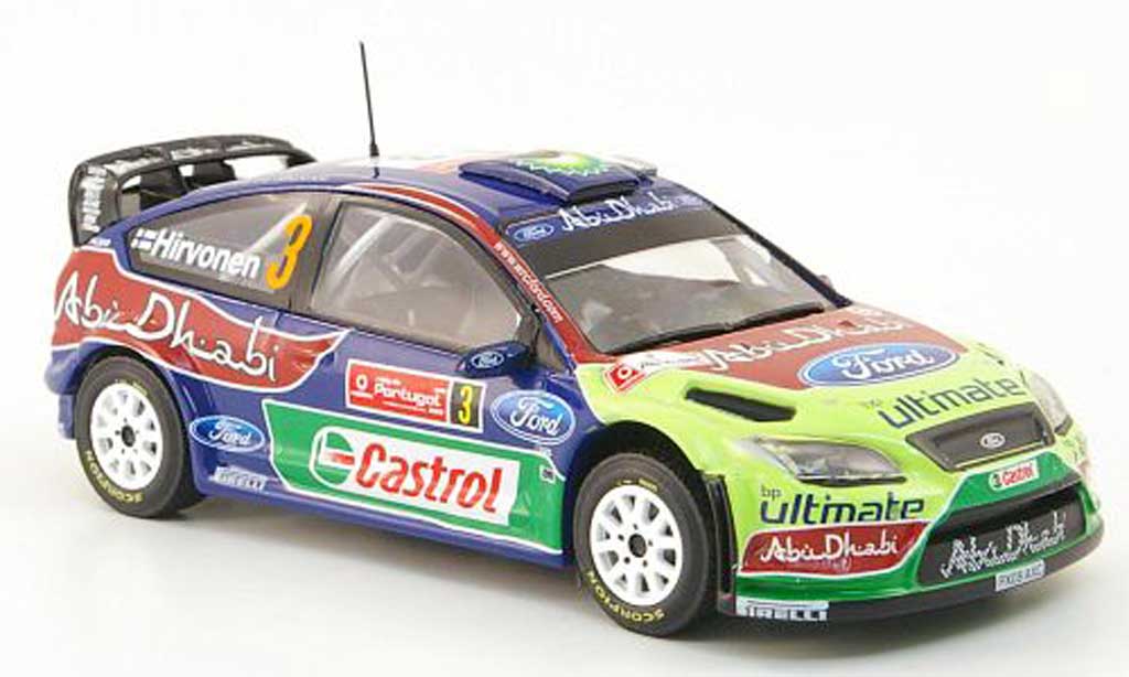 Ford Focus RS WRC 1/43 Hachette RS WRC No.3 BP/Abu Dhabi Rally Portugal 2009 diecast model cars