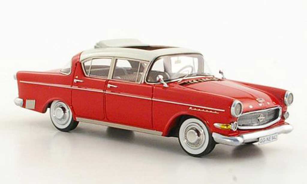 Opel Kapitan 1/43 Neo P2.5 L white/red 1958 diecast model cars