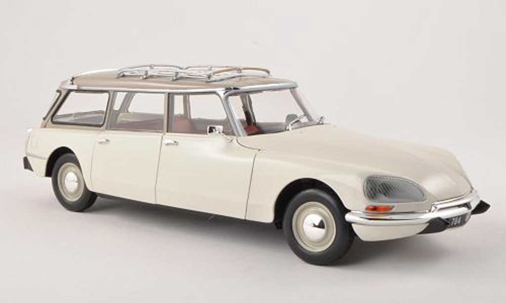 Citroen DS 21 1/18 Norev 21 Estate white/grey 1970 diecast model cars