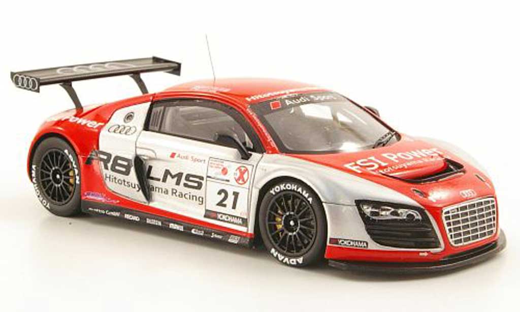 Audi R8 LMS 1/43 Ebbro LMS No.21 Team Hitotsuyama Racing 2011 diecast model cars