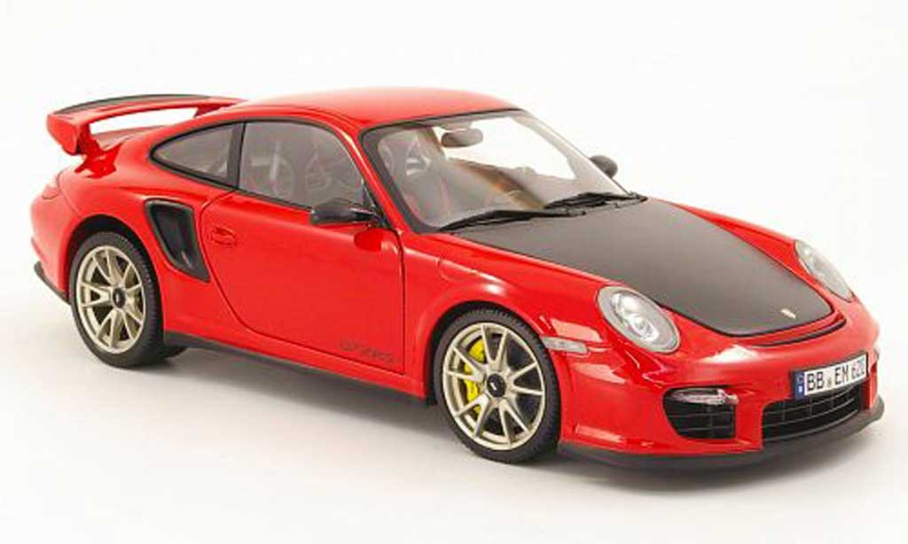 Porsche 997 GT2 RS 1/18 Minichamps GT2 RS 2010 red/carbon diecast model cars