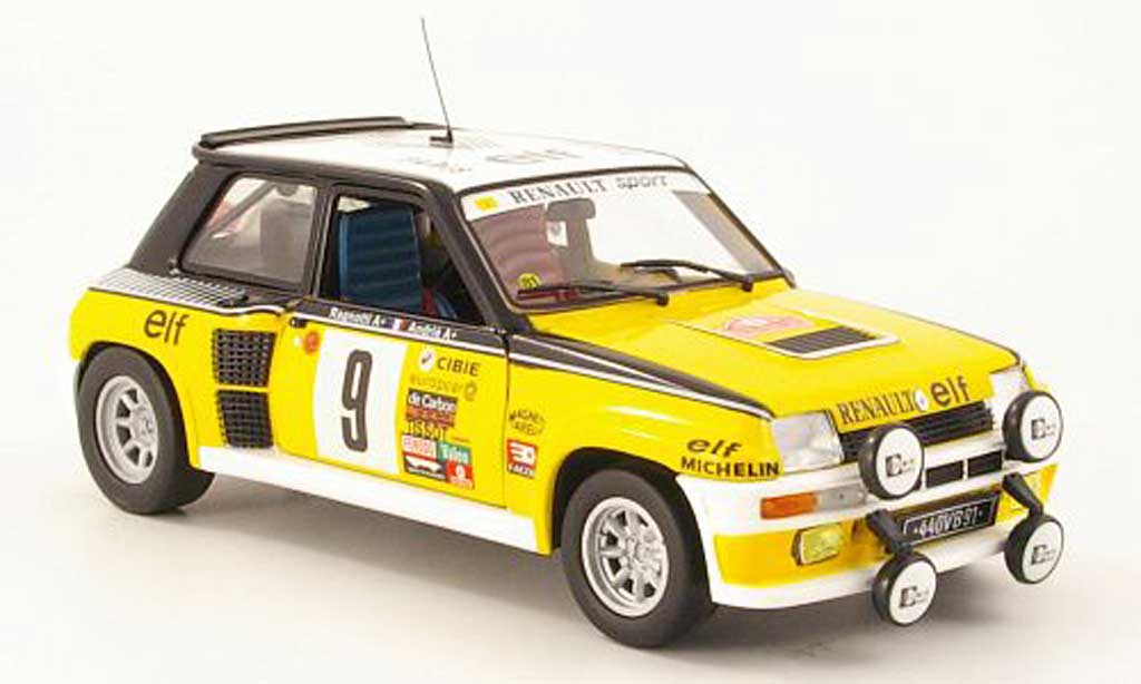 Renault 5 Turbo 1/18 Eagle Turbo no9 elf rallye monte carlo 1981 j.ragnotti / andrie diecast model cars