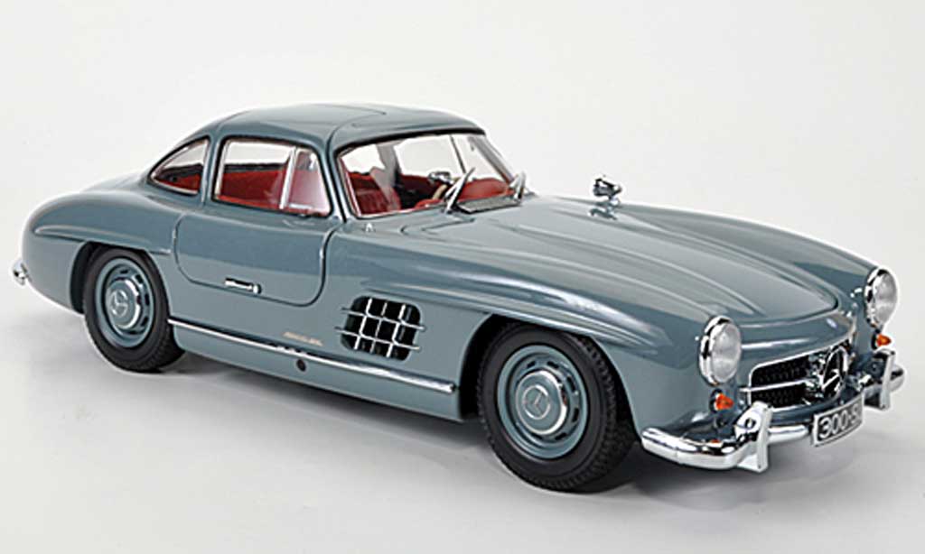 Mercedes 300 SL 1/18 Minichamps SL (W198 l) grey 1954 diecast model cars