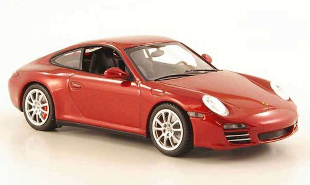 Porsche 997 4S 1/43 Minichamps Carrera 4S (II) red 2008 diecast model cars