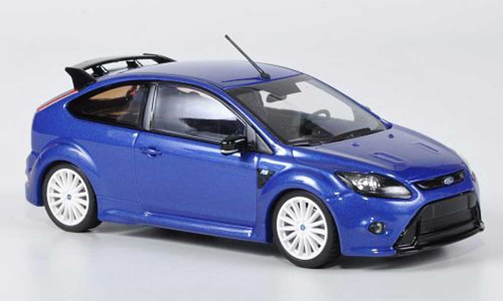 Ford Focus RS 1/43 Minichamps RS blue avec whiteen Radern 2009 diecast model cars