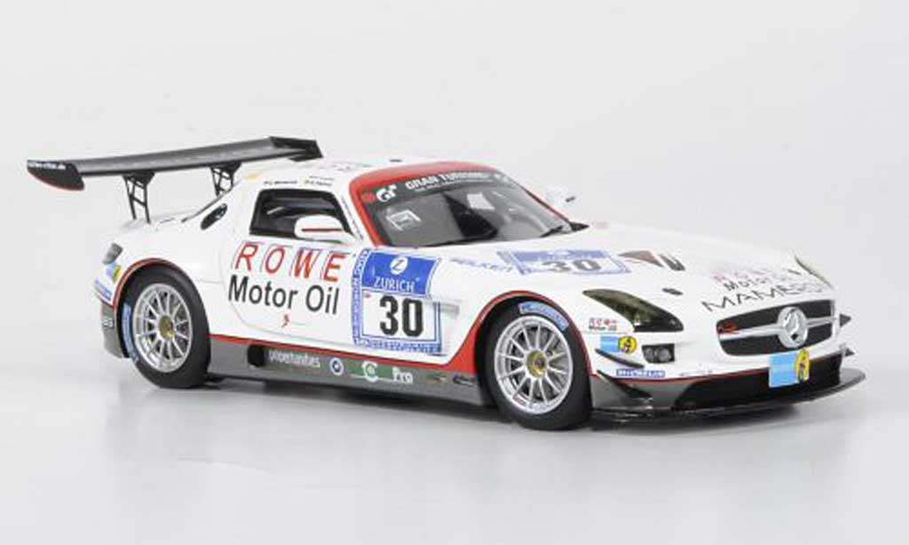 Mercedes SLS 1/43 Minichamps AMG GT3 No.30 Mamerow / Rowe Racing 24h ADAC Nurburgring 2011 diecast model cars