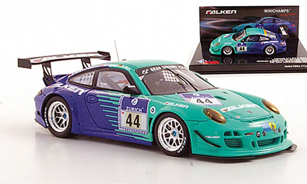 Porsche 997 GT3 1/43 Minichamps GT3 R 2011 No.44 Team Falken Motorsports ADAC 24h Nurburgring diecast model cars
