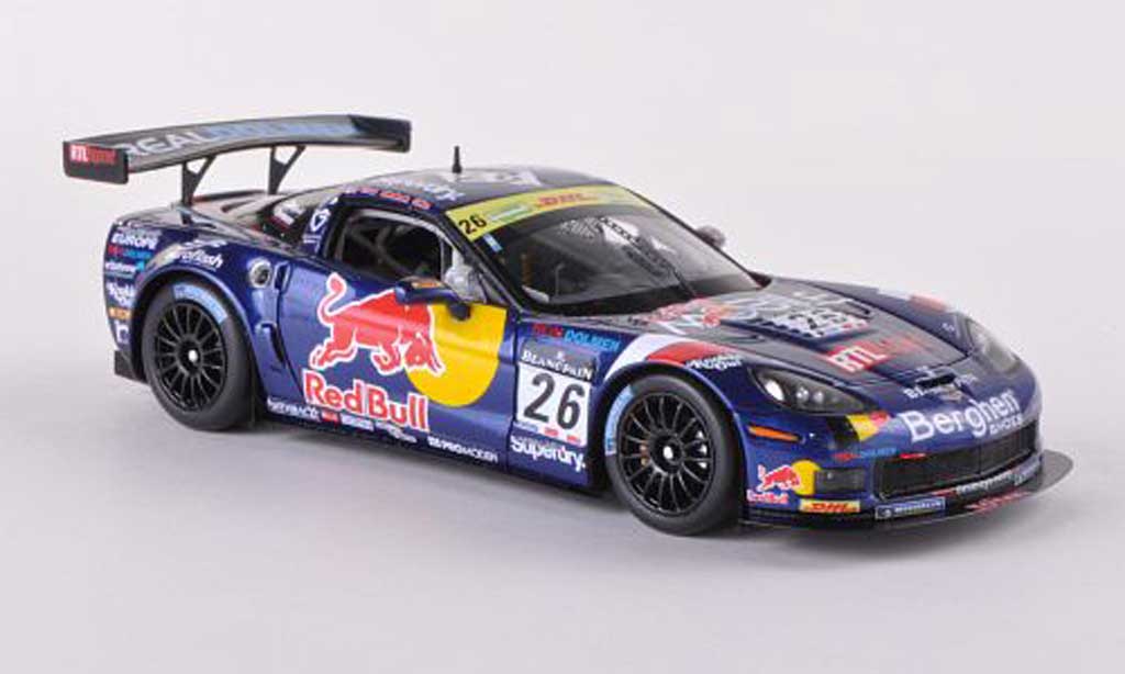 Chevrolet Corvette C6 1/43 Minichamps C6 Z06.R GT3 No.26 Callaway Competion Red Bull 24h Spa 2011 Bouvy/Coens/Blanchemain/Kelders diecast model cars