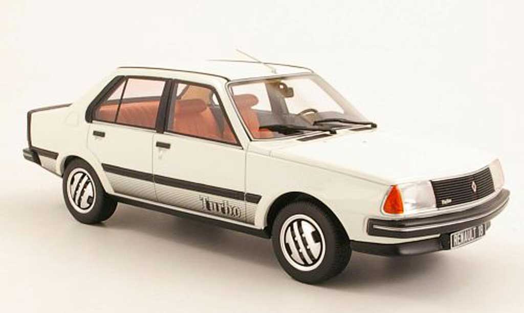 Renault 18 1/18 Ottomobile Turbo white diecast model cars