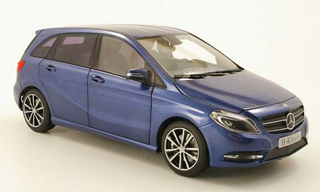 Mercedes Classe B 1/18 Norev blue 2011 diecast model cars