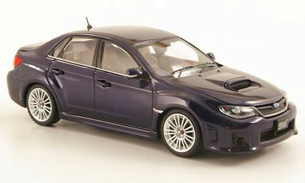 Subaru Impreza WRX 1/43 Ebbro STI WRX A-Line blue 2010 diecast model cars