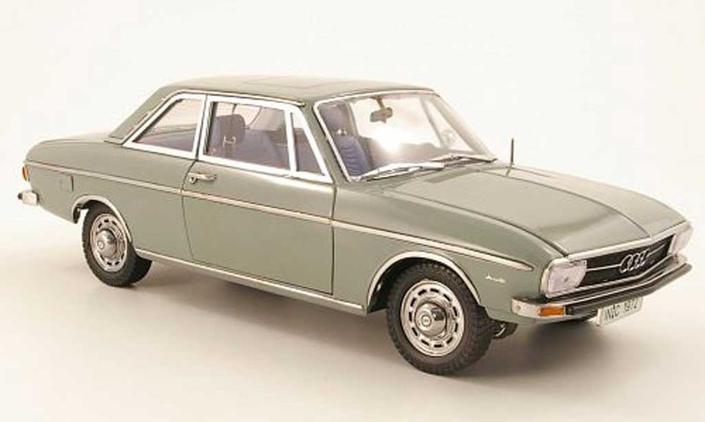 Audi 100 1/18 Signature (C1) 2 portes grey grun 1972 diecast model cars