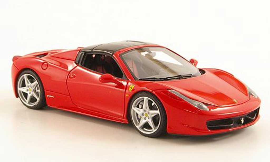 Ferrari 458 Italia Spider 1/43 Look Smart Italia Spider red/black diecast model cars
