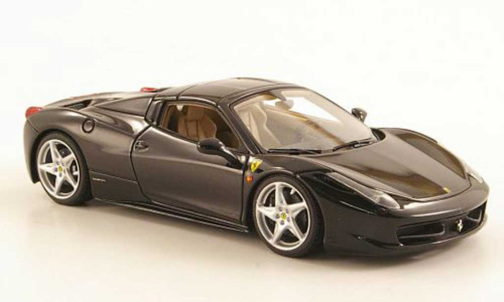 Ferrari 458 Italia Spider 1/43 Look Smart Italia Spider black Hard Top diecast model cars