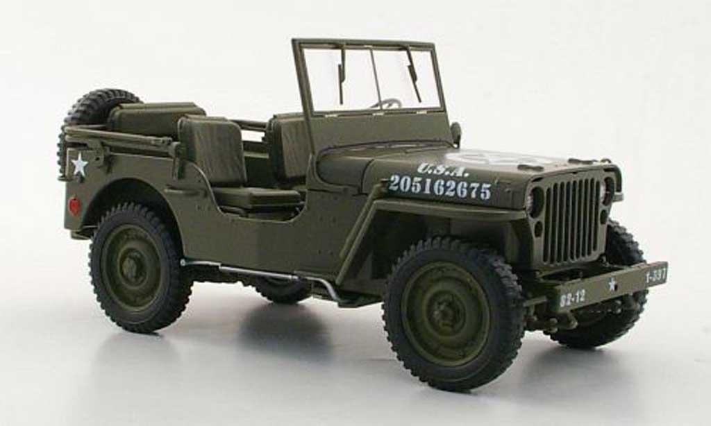 Jeep Willys 1/18 Welly U.S. Army olivgrun diecast model cars