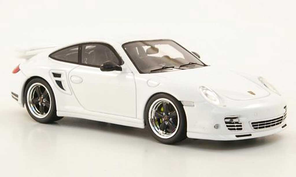 Porsche 997 Turbo S 1/43 Spark Turbo S Tequipment (II) white diecast model cars